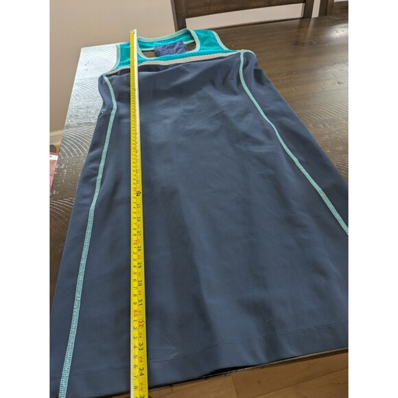 Title Nine Dress Twisted Sister Racerback Blue Pocket Outdoor Active Stretch M - Picture 14 of 14